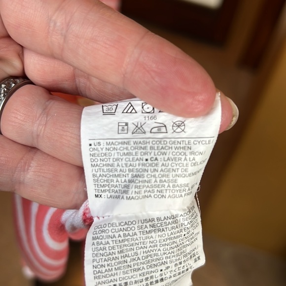 Old Navy Maternity Coral White Stripe Dress Size XL - Picture 7 of 7